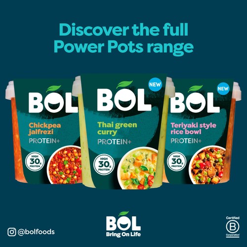 BOL Chickpea Jalfrezi Power Pot Protein+ 450g