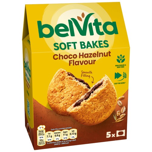 Belvita Choco Hazelnut Soft Bakes Breakfast Biscuits