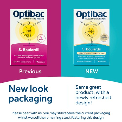 Optibac Probiotics Saccharomyces Boulardii - 16 Capsules
