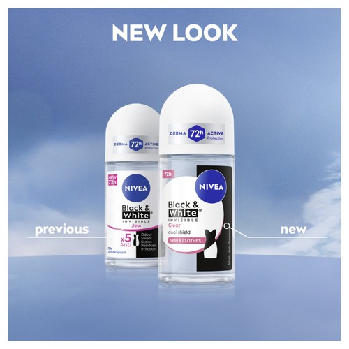 NIVEA Black & White Original Anti-Perspirant Deodorant Roll-On