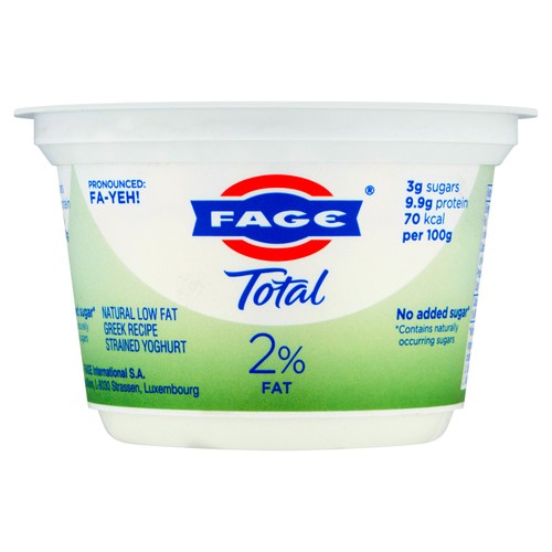 Fage Total 2% Low Fat Greek Recipe Strained Yoghurt
