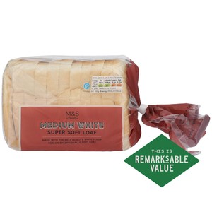 M&S Super Soft White Medium Sliced Bread Loaf