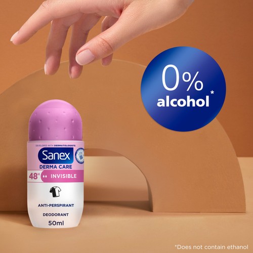 Sanex Derma Care Invisible 48-Hour Antiperspirant Roll-On Deodorant