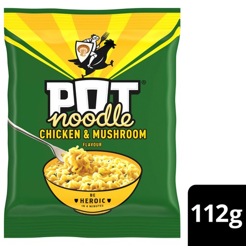 Pot Noodle Chicken & Mushroom Instant Noodles 112g