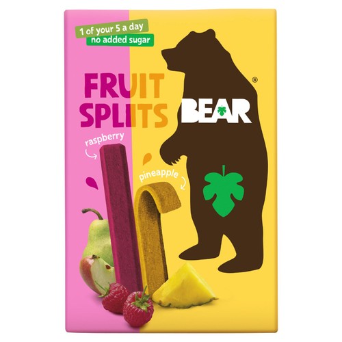 BEAR Fruit Splits Raspberry & Pineapple