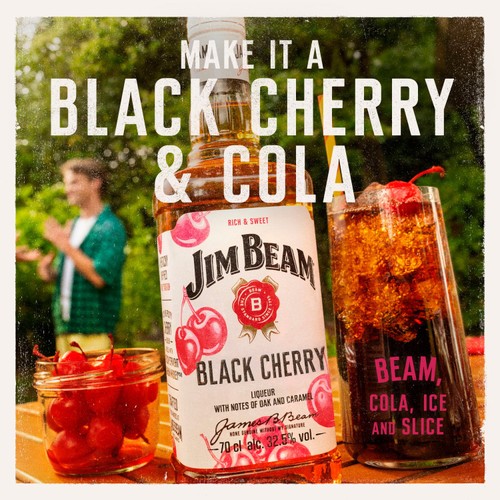 Jim Beam Black Cherry Kentucky Bourbon Whiskey