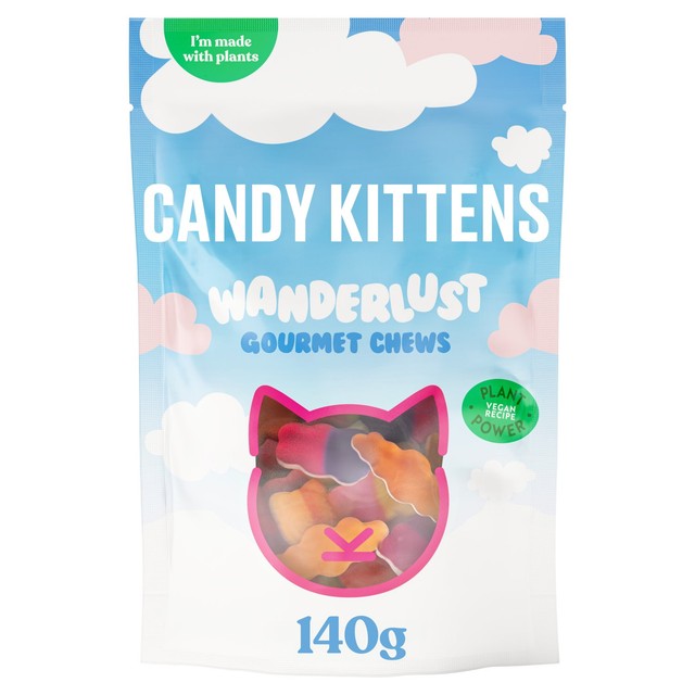 Candy Kittens Wanderlust Mixed Bag Vegan Fruit Gums 140g