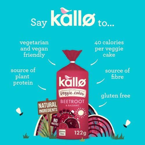 Kallo Beetroot & Balsamic Veggie Cakes