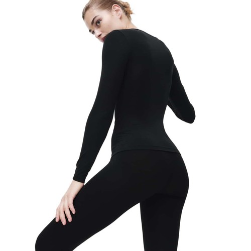 M&S Heatgen Long Sleeve Top L Black