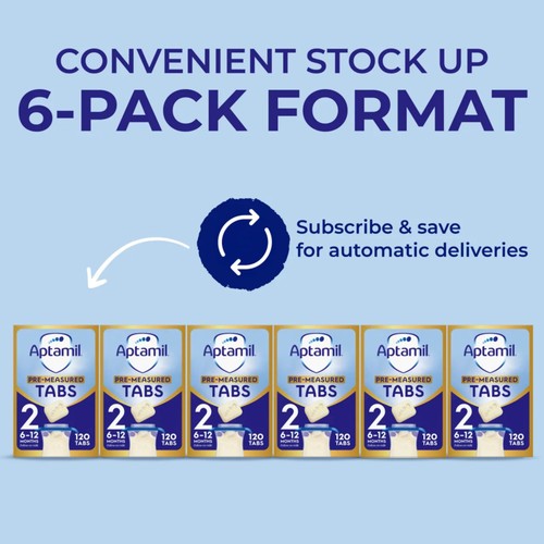 Aptamil 2 Follow On Baby Milk Formula Tabs 6-12 Months 