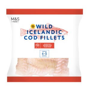 M&S Wild Icelandic Cod Fillets Frozen