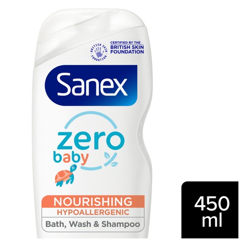 Sanex Zero% Nourishing Baby Bath & Wash 