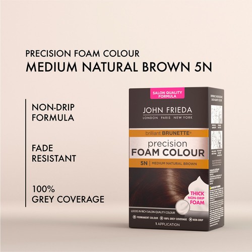 John Frieda Precision Foam Colour Medium Natural Brown 5N