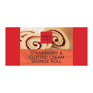 M&S Strawberry Jam & Clotted Cream Sponge Roll