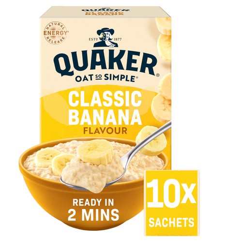 Quaker Oat So Simple Banana Porridge Cereal Sachets