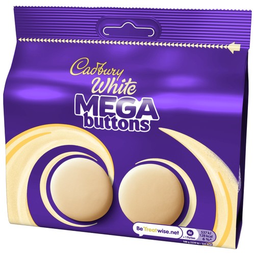Cadbury White Mega Buttons Chocolate Bag