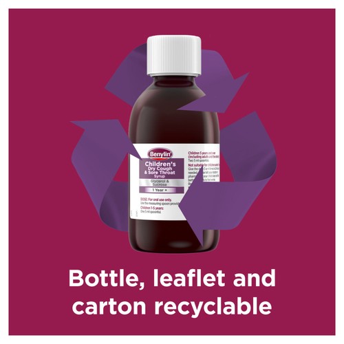 Benylin Childrens Dry Cough & Sore Throat Syrup Blackcurrant
