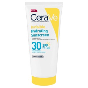 CeraVe Invisible Hydrating Sunscreen SPF 30 for body, face, & all skin types with 3 essential ceramides 177 ml