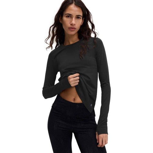 M&S Womens Goodmove Scoop Neck Fitted Gym Top, 18, Black