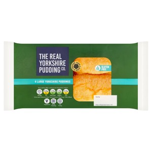 The Real Yorkshire Pudding Co. 4 Large Gluten Free Yorkshire Puddings