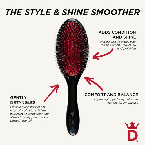 Denman Cushion Brush Bristle & Nylon, Medium