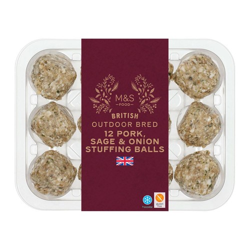M&S 12 Pork, Sage & Onion Stuffing Balls