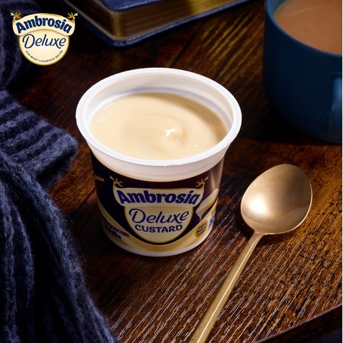 Ambrosia Deluxe Custard Madagascan Vanilla Dessert Snack Pots