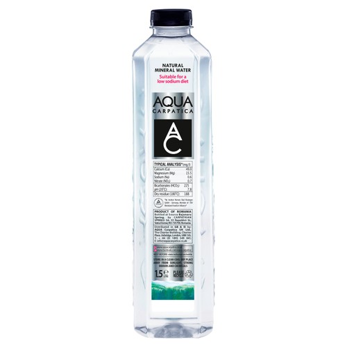 AQUA Carpatica Still Natural Mineral Water Low Sodium & Nitrates