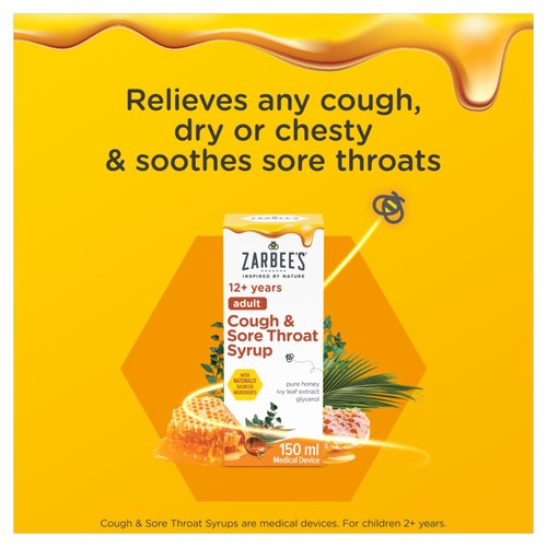 Zarbee's Adult Cough & Sore Throat Syrup