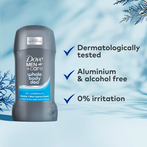 Dove Men+ 48h Whole Body Stick Marine & Blue Cypress