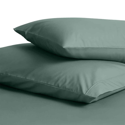 M&S Egyptian Cotton Pillowcases, Smokey Green