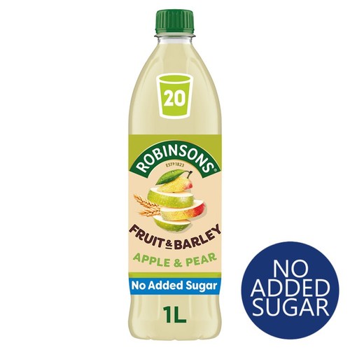 Robinsons Apple & Pear Fruit & Barley No Added Sugar