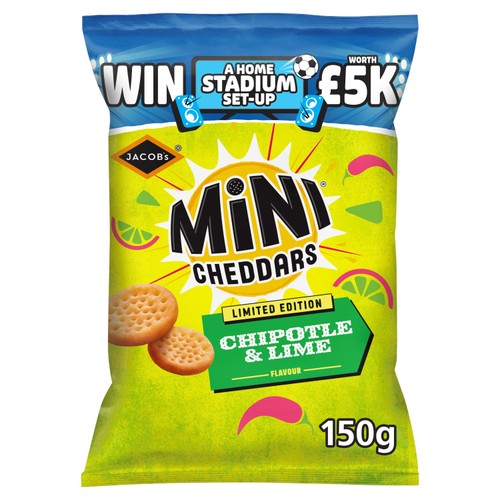 Jacob's Mini Cheddars Chipotle & Lime Baked Snacks Sharebag