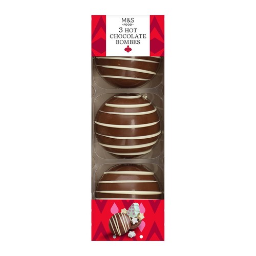 M&S 3 Hot Chocolate Bombes