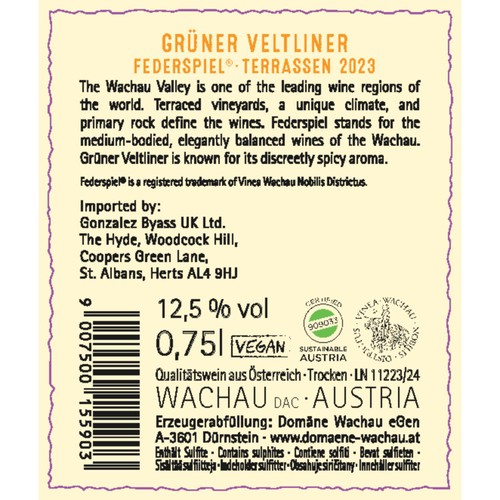 Domane Wachau Gruner Veltliner Federspiel