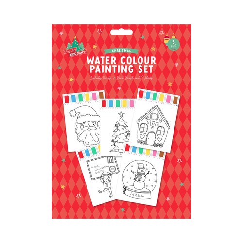 Christmas Water Colouring Painting Set