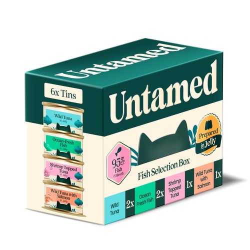Untamed Fish Selection Box in Jelly Cat Food