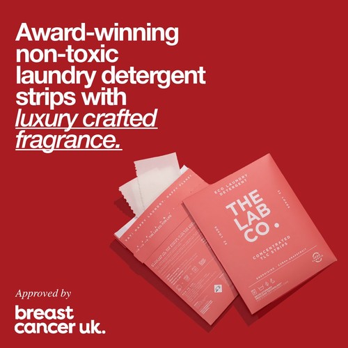 The Lab Co. Laundry Detergent Sheets Non Bio Energising Scent 32 Loads