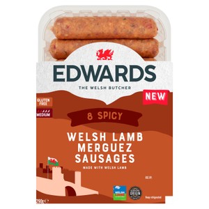 Edwards Welsh Lamb Merguez Sausage