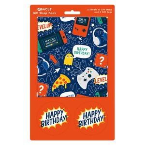 Gaming Gift Wrap Sheets & Tags