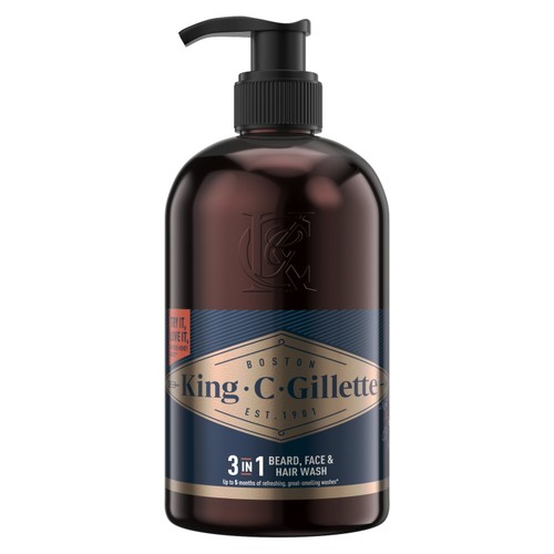 King C Gillette Beard & Face Wash 