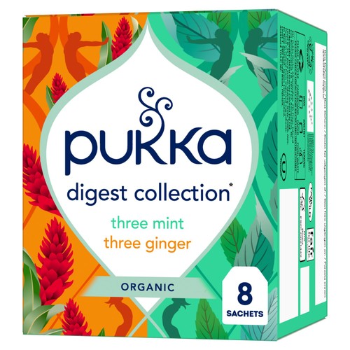 Pukka Organic Digest Collection Herbal Tea with Mint & Ginger