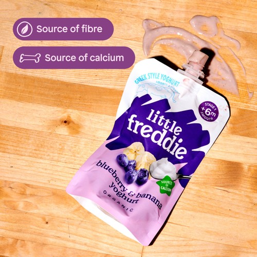 Little Freddie Blueberry & Banana Yoghurt Baby Food Pouch 6+ Months