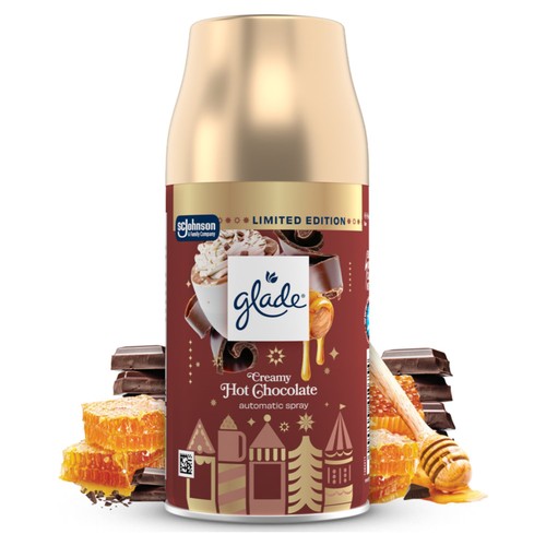 Glade Automatic Air Freshener Spray Refill Creamy Hot Chocolate