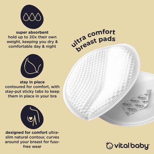 Vital Baby Ultra Comfort Breast Pads