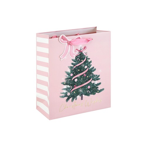 Christmas Tree Pink Small Gift Bag