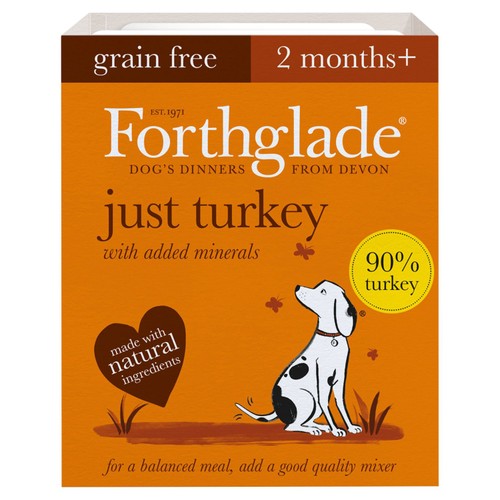 Forthglade Complementary Grain Free Wet Dog Food Just 90% Turkey