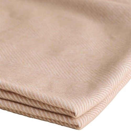 M&S Herringbone Throw, One Size, Neutral