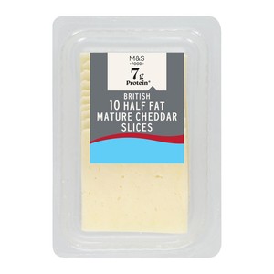 M&S High Protein Half Fat Mature Cheddar