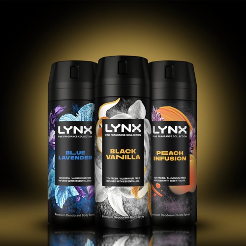 Lynx Fine Fragrance Collection Premium Deodorant Bodyspray Black Vanilla
